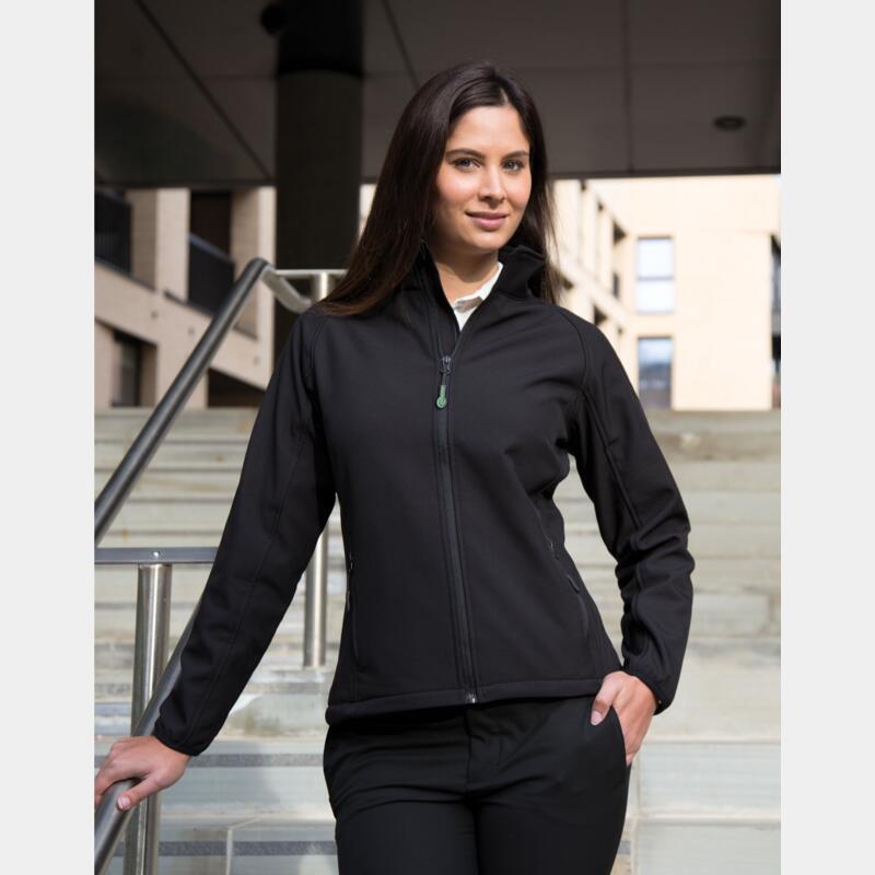 Ladies' Printable Softshell Jacket with Recycled Inner Fleece Thumbnail