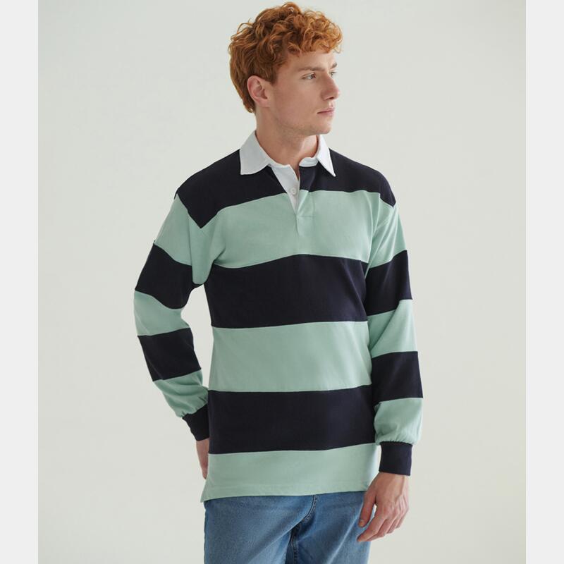 Front Row Sewn Stripe Rugby Shirt Thumbnail